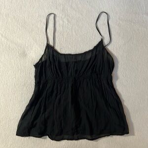 NWOT dosa black cotton camisole top size 3